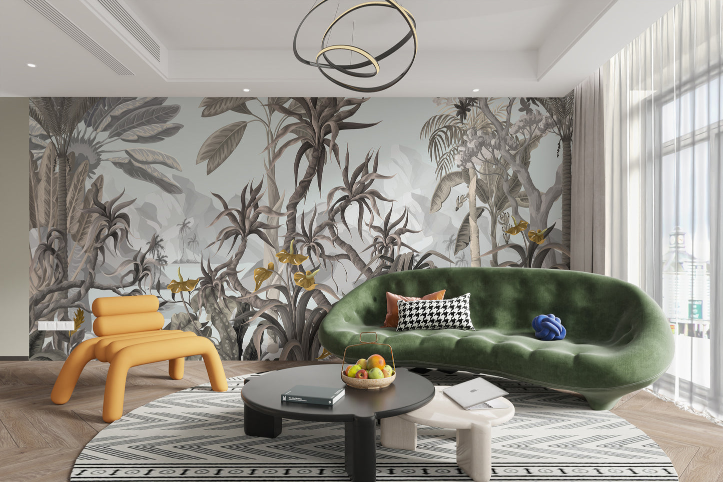 Exotic Botanicals Wallpaper Mural