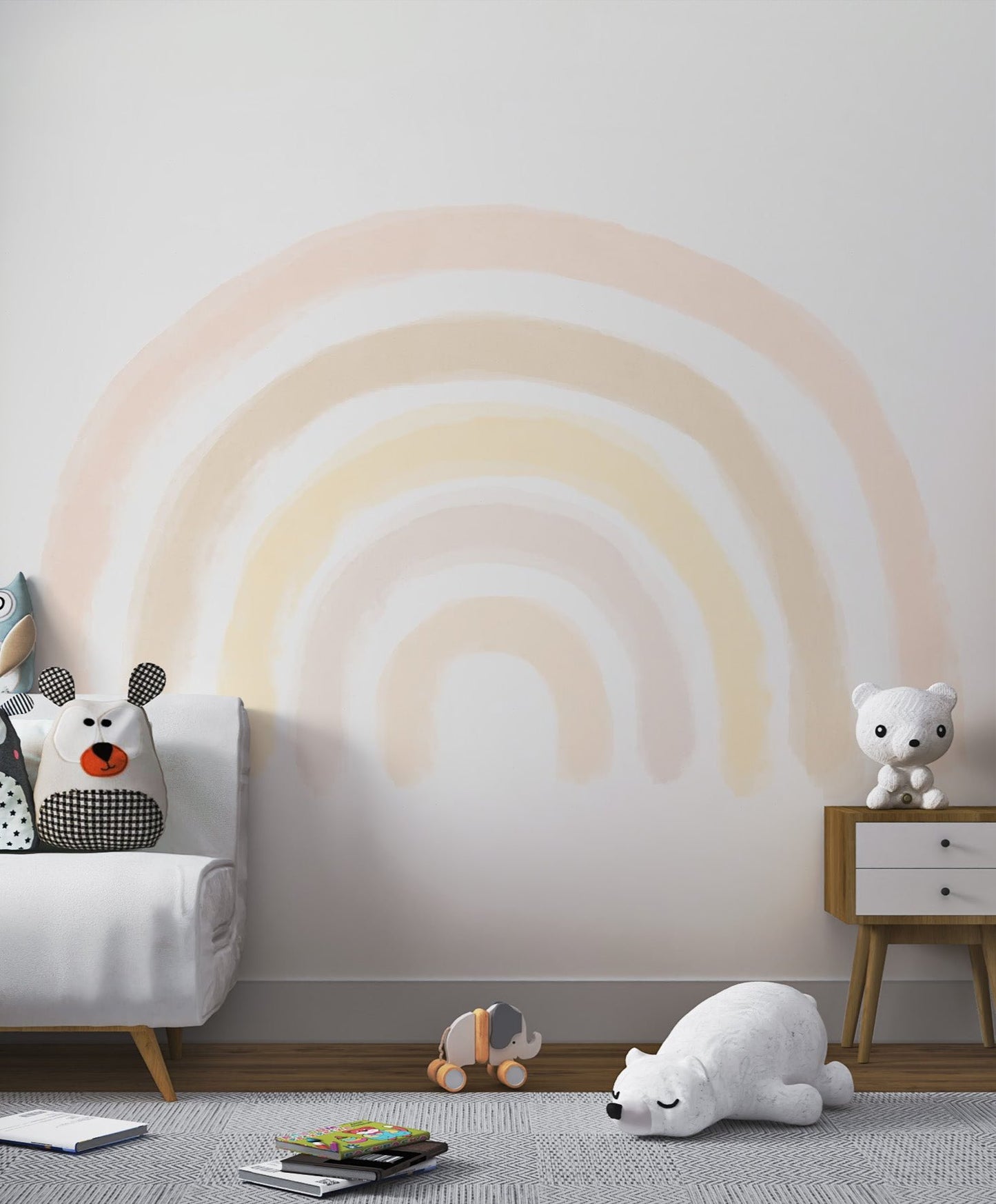 Pastel Rainbow Shades Wall Mural