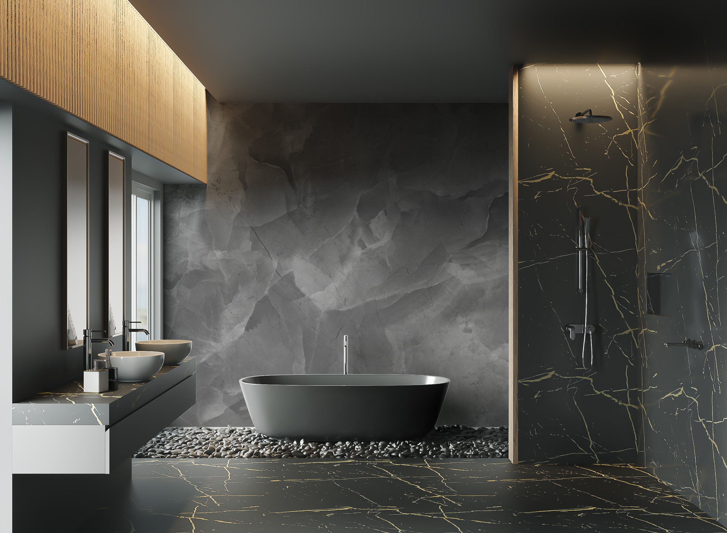 High-resolution grey marble design for sophisticated walls