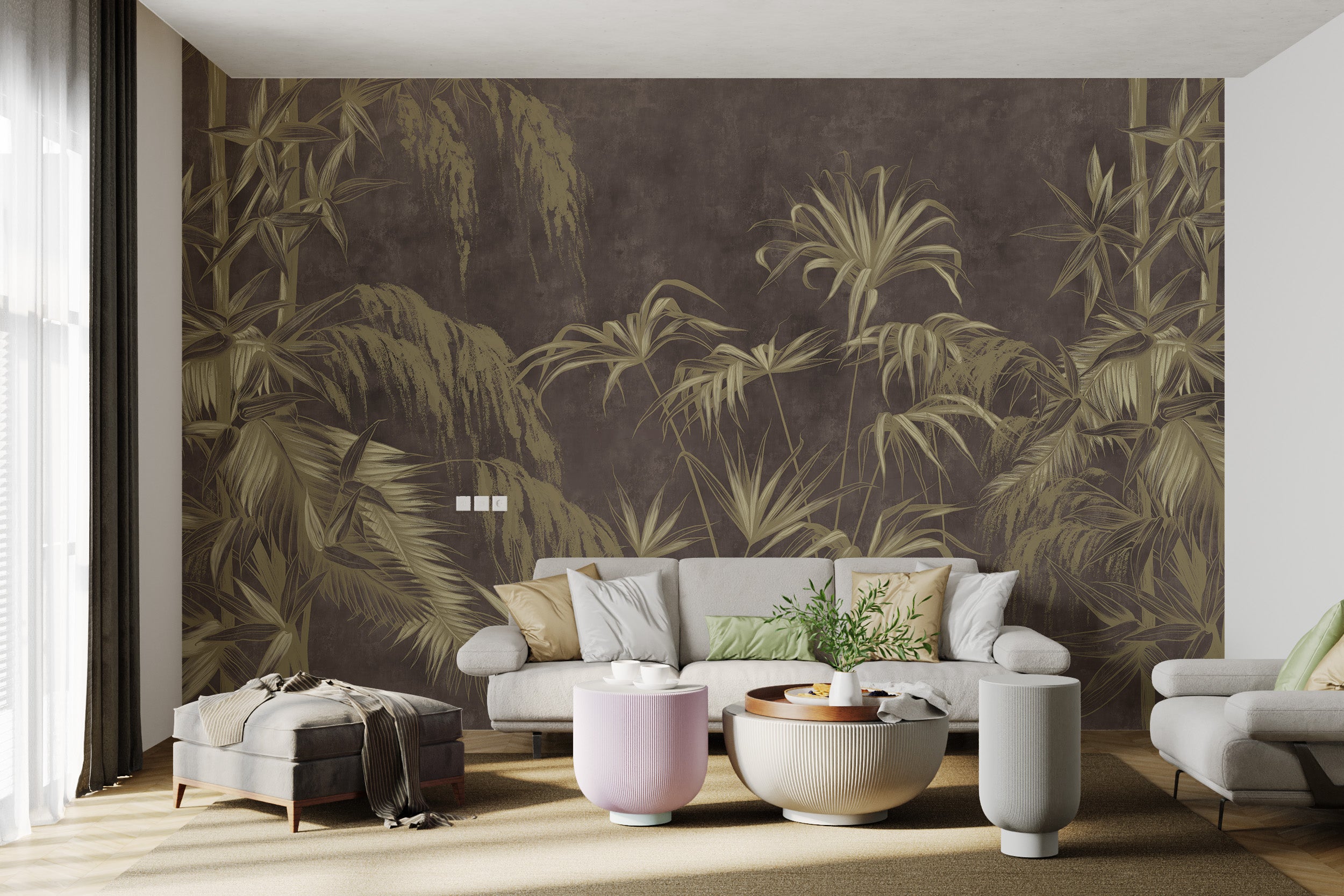 Exotic plant wallpaper for sophisticated style