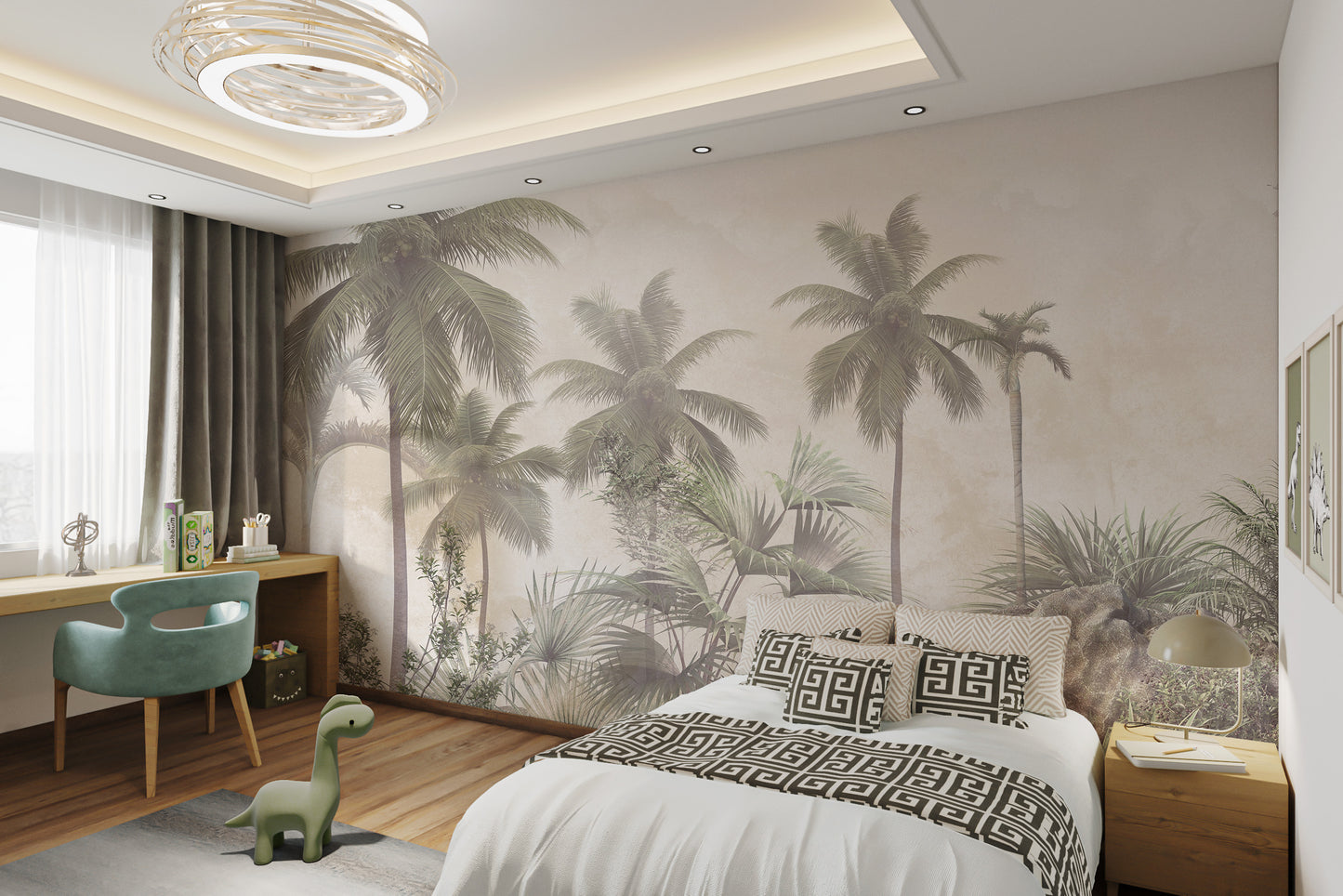 Surrounds Forest Pine Trees Leaves Wallpaper Wall Murals