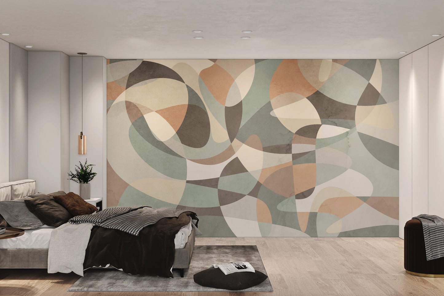 Earth Tones Geometric Wallpaper