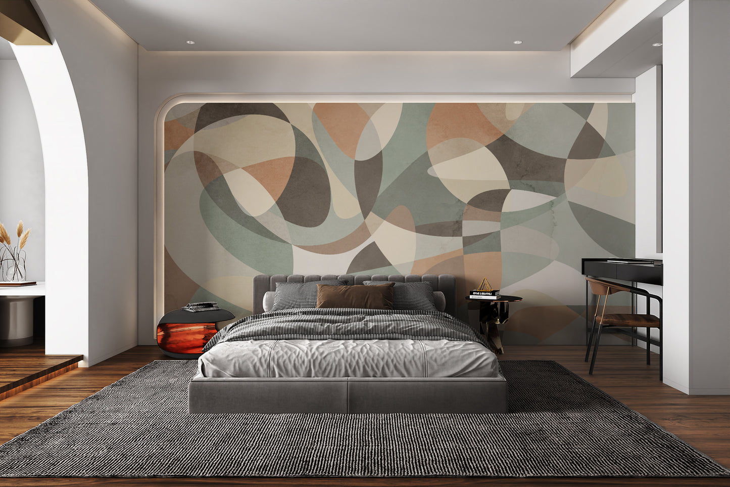 Earth Tones Geometric Wallpaper