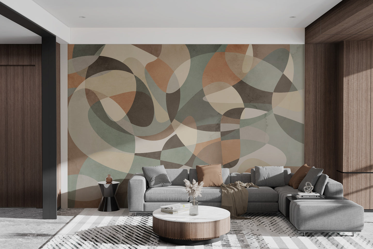 Earth Tones Geometric Wallpaper