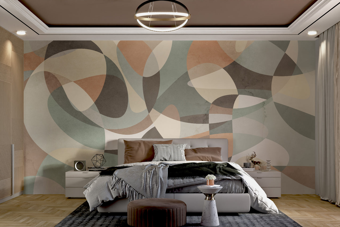 Earth Tones Geometric Wallpaper