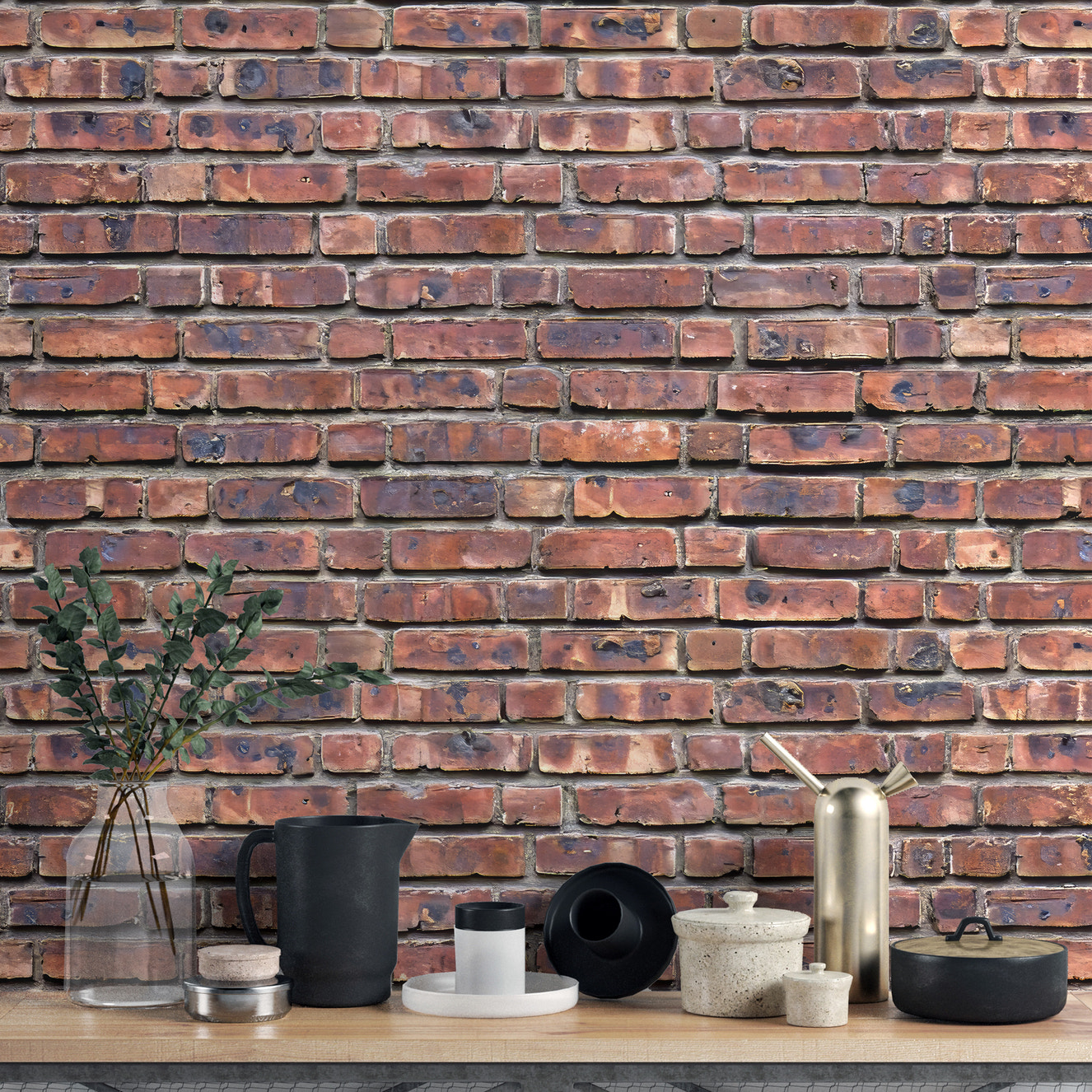 Antique Brick Texture Wallpaper Mural