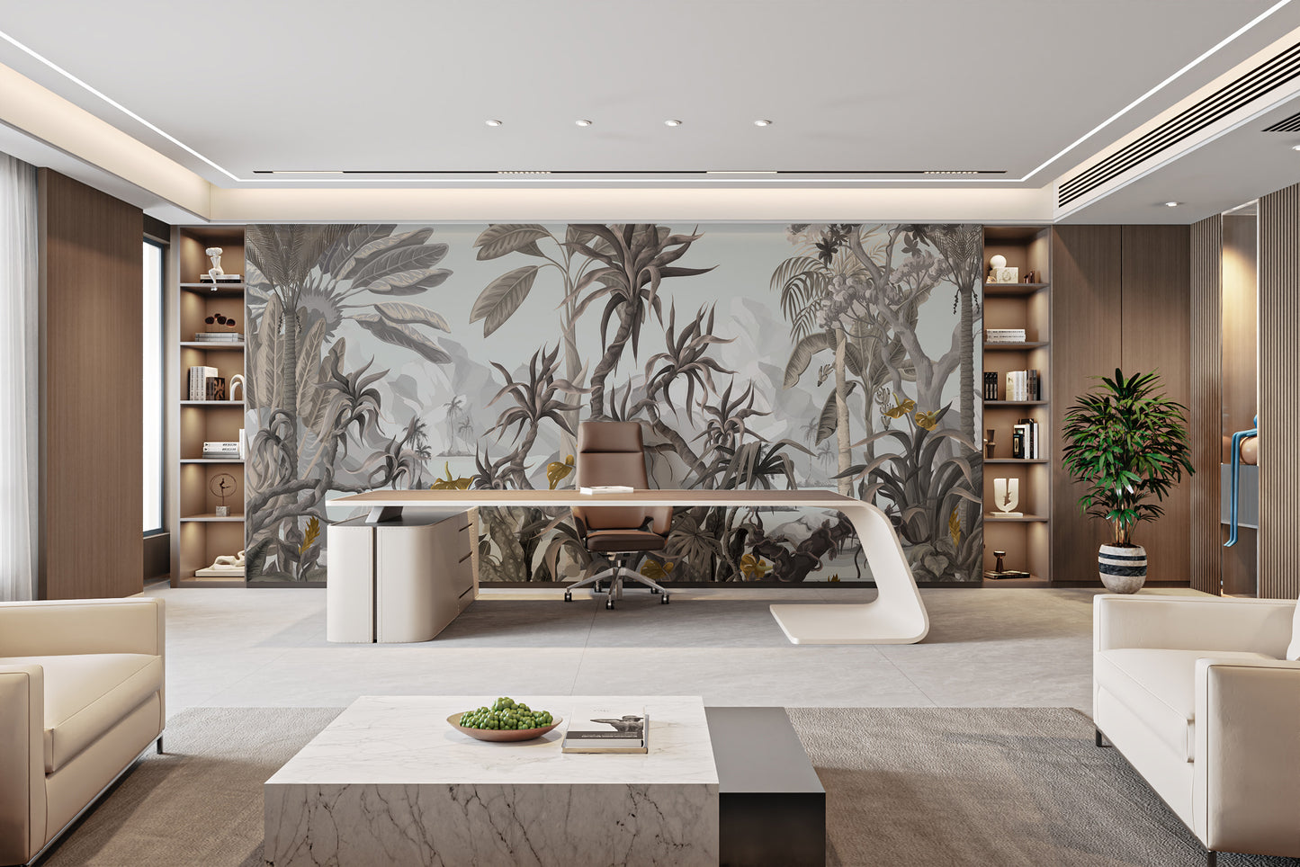 Exotic Botanicals Wallpaper Mural